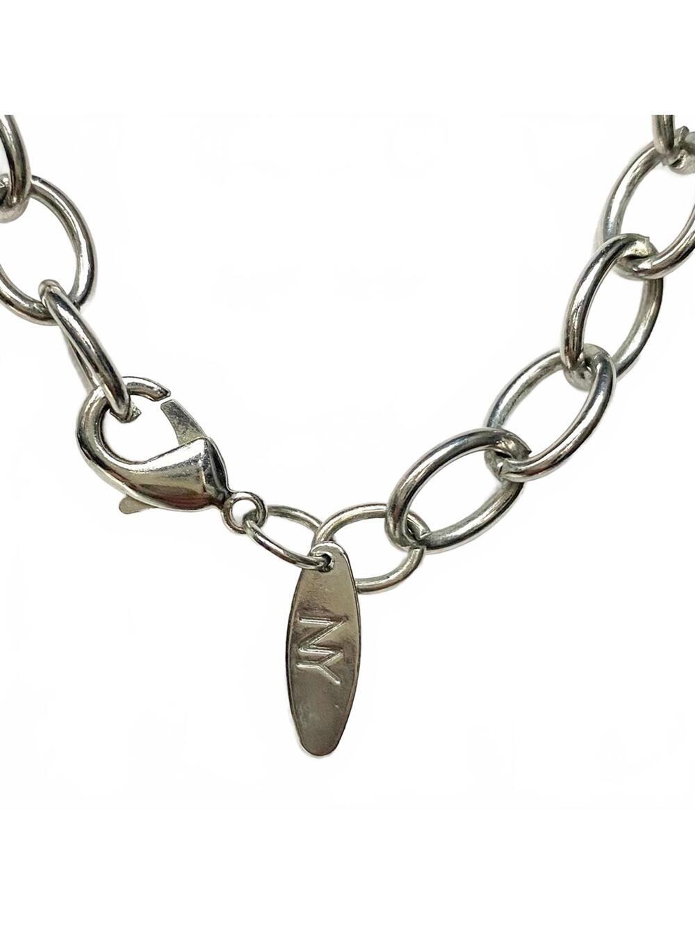 Vintage NY&Co Silver Faux Pearl Layered Necklace - Picture 7 of 8
